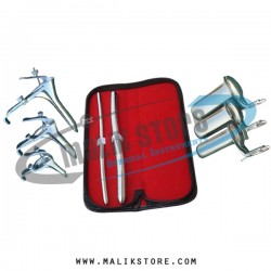 Hegar uterine dilator set 2pieces 7-8, 13-14, grave 3pcs, collin 3pcs